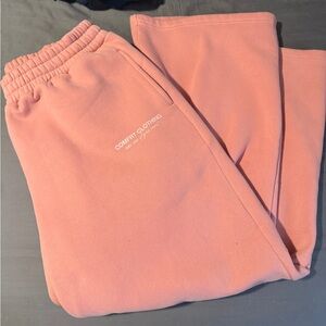 Comfrt You Matter Straight Leg Sweatpants Coral Blush XL